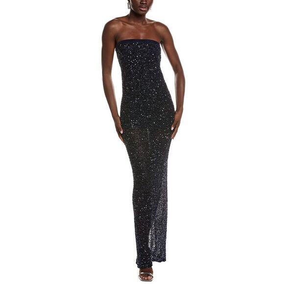 Retrofête WomensVilly Sequin Gown Blue